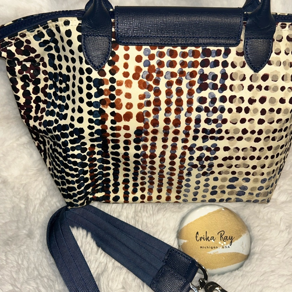 Longchamp Le Pliage Neo Fantage Polka Dot Nylon Tote - Picture 5 of 16